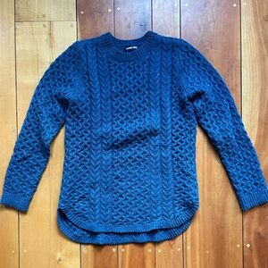 Lands End Fisherman Sweater Tunic Length